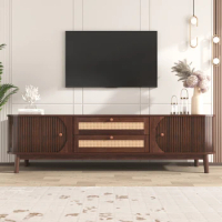 Vine TV stand, modern design media console, living room TV cabinet, home theater, storage cabinet, decorative cabinet