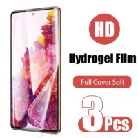 3PCS Screen Protector for Samsung Galaxy S10 S20 Plus Hydrogel Film For Samsung S21 S22 S23 Ultra S20 FE 5G S10 Plus S7 S6 Edge