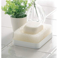 日本製海綿肥皂盒 Smart Home 肥皂盒 香皂盒 肥皂架 香皂架 排水速乾 不沾黏 乾燥 Smart Home 肥皂盒