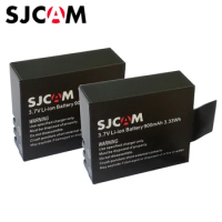 2PCS SJ4000 Battery Rechargeable 3.7V Li-ion Batteries for SJCAM M10 SJ5000 Series Sport Camera Fit EKEN 4K H8 H9 Explorer