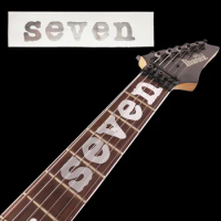 SEVEN Guitar Fretboard Inlay Sticker Neck Fret Markers Silver Mick Thomson MTM1 Stikers For Guitarra