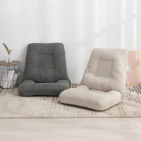 【好氣氛家居】日系和風棉麻舒適加大單人沙發/和室椅(六段調節)