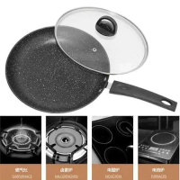 Marble Stone High Quality Non-Stick Star Frying Cooking Wok Pan 26cm/28cm Cookware Kitchenware