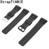 Black Watchband For G-shock GW-M5610 DW-6900 GW-M5600 DW-5600 G5700 Rubber Strap covex interface 16m