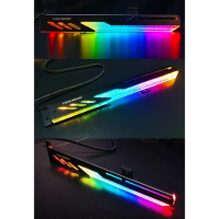 ARGB Graphic Card Horizontal Adjustable Support 5V3Pin ARGB Colorful Dragon Scale GPU Holder