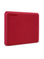 สีเเดง ฮาร์ดดิสพกพา Toshiba External HDD (2TB) USB 3.2 SuperSpeed (Canvio Advance V10) Security Auto