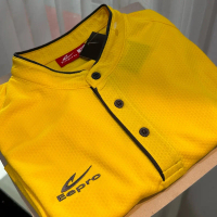เสื้อคอจีน อีโปร1323 สีเหลืองพร้อม DFT72