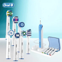 Oral B Replacement Brush Heads 3D Teeth Polish Whitening Dental Floss Clean Precision Nozzles For Rotary Toothbrush