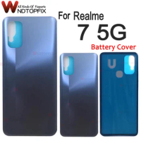 6.5" Back Housing For Oppo Realme 7 5G Back Cover Housing Door Case Replace Part RMX2111 For Realme 7 5G Battery Cover With Logo