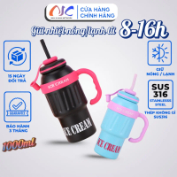 Ly, Cốc Giữ Nhiệt Ice Cream 1000ML - Tặng Ống Hút - NK47