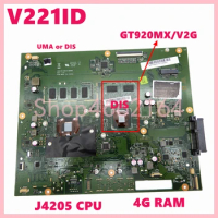 V221ID with J3355/J4205 CPU 4GB-RAM UMA/DIS Motherboard For Asus Vivo AiO V221 V221I V221ID Mainboard 100% Tested OK