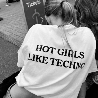 [SIÊU CHẤT] Áo   Hot girls like techno hot girls mê công nghệ, áo outdoor living form rộng tay ngắn 