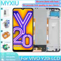 6.51" Original For Vivo Y20i LCD Display Touch Screen With Frame Digitizer Assembly Replacement For Vivo Y20i V2027 V2032 LCD