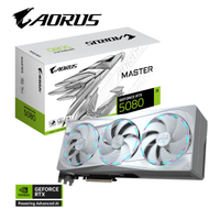 技嘉 GIGABYTE AORUS GeForce RTX 5080 MASTER ICE 16G顯示卡(GV-N5080AORUSM ICE-16GD)