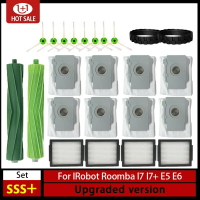 【日本代購】適用於 iRobot Roomba i7 i7 i6 i8 i3 Plus E5 E7 E&amp;I 系列 Hepa 濾網邊刷主刷吸塵器替換配件