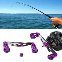 Fishing Reel Handle Aluminum Alloys Spinnings Reel Handle Knob Grip Part for Baitcasting Fishing Reel Handle Replacement