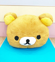 【震撼精品百貨】Rilakkuma San-X 拉拉熊懶懶熊 拉拉熊絨毛造型抱枕-拉拉熊#00674 震撼日式精品百貨