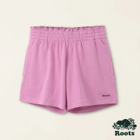 【Roots】Roots大童-喚起自然之心系列 毛圈布花苞短褲(紫色)