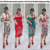5075 Dress Shanghai Cheongsam Imlek Katun Wanita/Baju/Terusan Imlek Shanghai Cheongsam