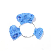 Plastic Jewelry Size US/UK Generic Ring Finger Sizer Gauge Tool Loop Jeweler Jewelry Measurement