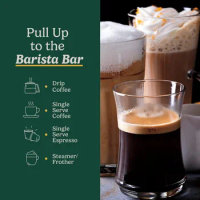 Coffee Maker Barista System, Coffee Center 4-In-1 Coffee Machine, Single-Serve Coffee, Espresso &amp; Nespresso Capsule Compatible