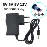 5V 6V 9V 12V 1A Power Supply Adapter AC 100V-240V Converter DC 5 6 9 12 Volt 1000mA 5.5x2.5mm Camera Monitor EU Plug Switching