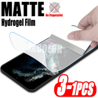 1-3PCS Matte Screen Protector For Samsung Galaxy S22 Plus Ultra 5G Hydrogel Film Not Glass Water Gel S 22Utra 22Plus Utral 5 G