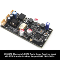 CSR8675 Bluetooth 5.0 DAC Audio Stereo Receiving board with ES9018 audio decoding Support LDAC 24bit/96Khz