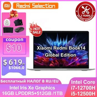 Xiaomi Redmi Book14 Laptop Intel i5-12500H/i7-12700H 16G RAM 512GB/1T SSD 14 Inch 2.8K 120Hz Screen New Grey Notebook PC 2023