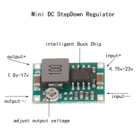 MINI DC-DC STEP DOWN CONVERTER, 3A, Pengawal Voltan, Julat Pengukuran 5V-23V, Menukarkan 3.3V, 6V, 9