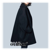 【OUBOGJ 歐帛】現貨 西裝領羊絨毛呢外套(售完不補/時尚)