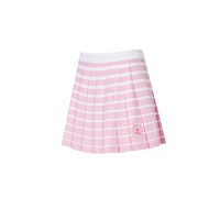 FILA 女撞色條紋平織短裙-粉色 5SKY-1015-PK