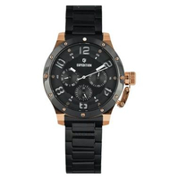 EXPEDITION E 6381 BFBBRBA1 Black Rosegold Stainless Steel Strap Women's Watches