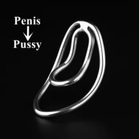 Male FUFU CLIP Penis Training Ring Light Plastic Trainings Cock Lock Sex Toy for Sissy Bondage Panty Chastity with The Fufu Clip
