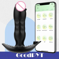 App Anal Vibrators Male Prostate Massager Anal Plug Vibrator 360 Rotation Dildo Vibrators Sex Toys For Men Prostate Stimulator