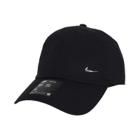 NIKE 運動帽-棒球帽 防曬 遮陽 帽子 FB5372-010 黑銀