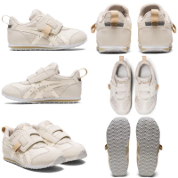 【asics 亞瑟士】IDAHO MINI RP 男女 中童鞋 兒童 布鞋(1144A288-020 米白 魔鬼氈 黏帶式)
