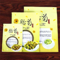Chinese Chrysanthemum Flower Fruit Tea Zipper Bags Buckwheat Jasmine Rose Flower Tea Recyclable Sealing Packing Bag