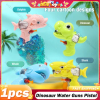 Dinosaur Water Guns Pistol Mini Cartoon Guns Kids Summer Outdoor Fight Beach Toy Fight Toy Splashing Toy Children's Day Gifts
