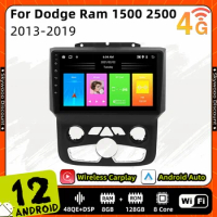 2 Din Android Car Radio Multimedia for Dodge Ram 1500 2500 2013-2019 GPS Navigation 4G Carplay Auto Stereo Autoradio Head Unit