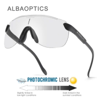 ALBA Optics Riding Cycling Photochromic Sunglasses Mtb Sports Cycling Glasses Goggles Bicycle Mountain Bike Men's Eyewear