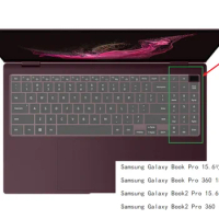 Silicone Keyboard Cover Skin For Samsung Galaxy Book2 360 15 2022 15.6" Samsung Galaxy Book Pro 360 13 2022 GalaxyBook 2 Pro 360