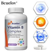 Bcuelov Kompleks Vitamin B 14-dalam-1 dengan Vitamin B1, B2, B3 (Niacinamida), B4, B5, B6, B7 (Bioti