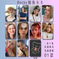 Becky Small Card High Definition Photo Pink Theory Same Double Sided Laminated Bright Face Square Card Homemade Freenbecky