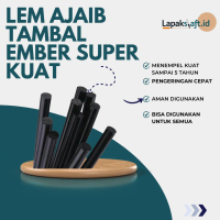 TERLARIS! PROMO BAYAR DITEMPAT] LEM AJAIB TAMBAL EMBER SUPER KUAT LEM TEMBAK HITAM JERMAN SUPER KUAT