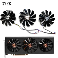 New For XFX Radeon RX5600XT 5700 5700XT 6GB THICC III Ultra Snow Wolf Overseas Edition Graphics Card Replacement Fan