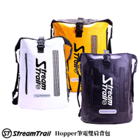 【日本 Stream Trail】Hopper筆電雙肩背包 筆電包 後背包 背包 大容量 防水包 胸扣帶 夜間反光條