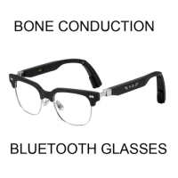2024 new Bone conduction glasses polarized smart sunglasses can be anti-blue light prescription lense smart glasses