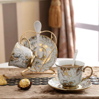2025 European Style Ceramic Coffee Cup Set Tea Set Living Room Household Water Cup Mug Milk Cup Expo