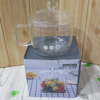 GLPN1660 Gelas Panci Masak Stewing Soup Pot Borosilicate Glass